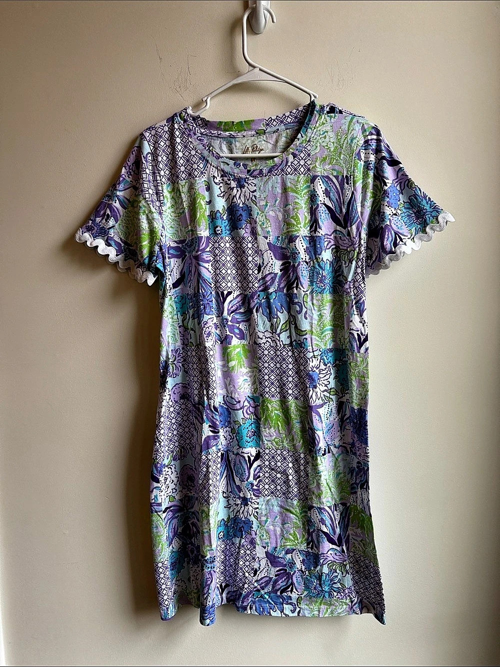 Lilly Pulitzer Printed Mini Dress Size Large Like New